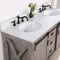 Cortes 60" Double Sink Bath Vanity with White Composite Countertop