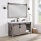 Cortes 60" Double Sink Bath Vanity with White Composite Countertop