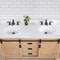 Cortes 60" Double Sink Bath Vanity with White Composite Countertop