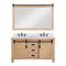 Cortes 60" Double Sink Bath Vanity with White Composite Countertop