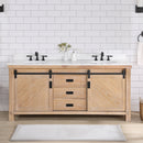 Cortes 72" Double Sink Bath Vanity with White Composite Countertop