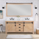 Cortes 72" Double Sink Bath Vanity with White Composite Countertop