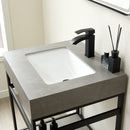 Vinnova Design Funes 24" Single Sink Bath Vanity Metal Support with Sintered Stone Top