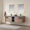 Vinnova Design Carcastillo 72" Double Sink Bath Vanity Oak with Grey Sintered Stone Top