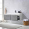 Vinnova Design Vegadeo 48" Single Sink Bath Vanity in Grey with White One-Piece Composite Stone Sink Top and Mirror