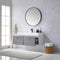 Vinnova Design Vegadeo 48" Single Sink Bath Vanity in Grey with White One-Piece Composite Stone Sink Top and Mirror