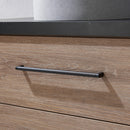 Trento 36" Single Sink-C Bath Vanity in North American Oak with Black Sintered Stone Top with Circular Concrete Sink