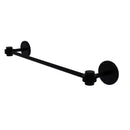 Allied Brass Satellite Orbit One Collection 24 Inch Towel Bar with Dotted Accents 7131D-24-BKM