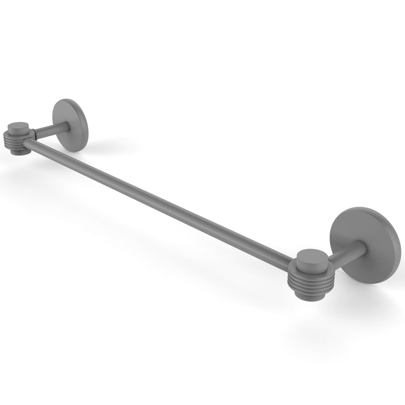 Allied Brass Satellite Orbit One Collection 18 Inch Towel Bar with Groovy Accents 7131G-18-WHM