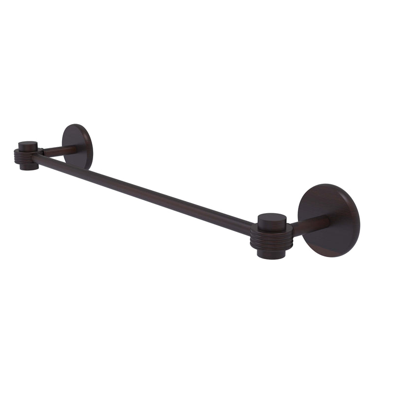 Allied Brass Satellite Orbit One Collection 24 Inch Towel Bar with Groovy Accents 7131G-24-VB