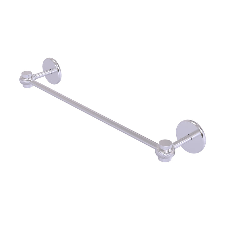 Allied Brass Satellite Orbit One Collection 36 Inch Towel Bar with Twist Accents 7131T-36-SCH