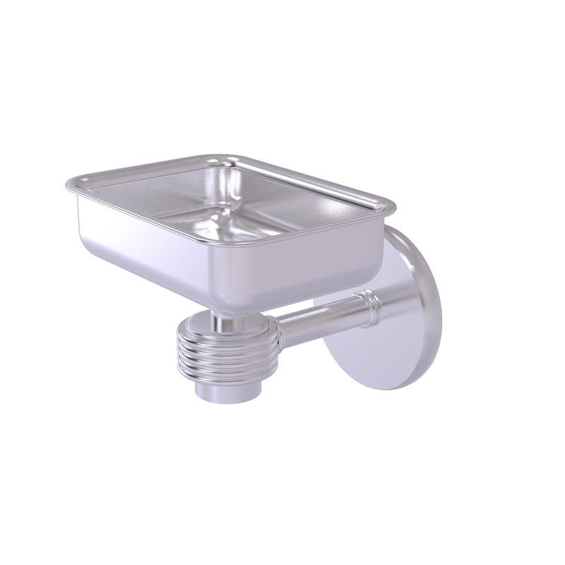 Allied Brass Satellite Orbit One Wall Mounted Soap Dish with Groovy Accents 7132G-SCH