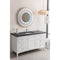 James Martin Palisades 60" Single Vanity Bright White with 3 cm Charcoal Soapstone Quartz Top 527-V60S-BW-3CSP