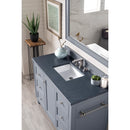 James Martin Copper Cove Encore 48" Single Vanity Silver Gray with 3 cm Charcoal Soapstone Quartz Top 301-V48-SL-3CSP