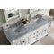 James Martin Brookfield 72" Bright White Double Vanity with 3 cm Carrara Marble Top 147-V72-BW-3CAR