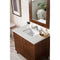 James Martin Metropolitan 36" Single Vanity American Walnut with 3 cm Eternal Jasmine Pearl Quartz Top 850-V36-AWT-3EJP