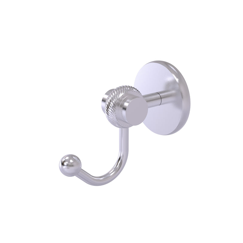 Allied Brass Satellite Orbit Two Collection Robe Hook with Twisted Accents 7220T-SCH