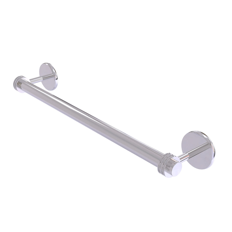 Allied Brass Satellite Orbit Two Collection 24 Inch Towel Bar with Dotted Detail 7251D-24-PC