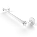 Allied Brass Satellite Orbit Two Collection 24 Inch Towel Bar with Dotted Detail 7251D-24-WHM