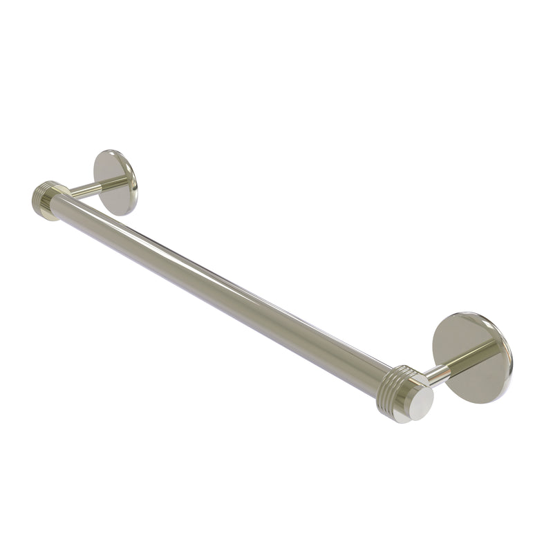 Allied Brass Satellite Orbit Two Collection 36 Inch Towel Bar with Groovy Detail 7251G-36-PNI