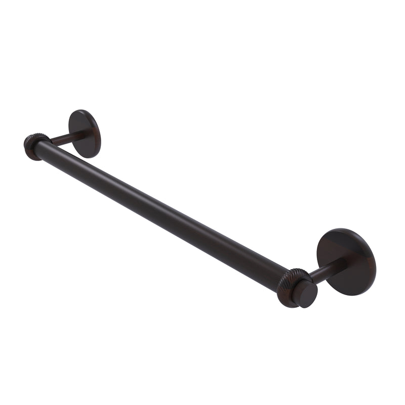 Allied Brass Satellite Orbit Two Collection 18 Inch Towel Bar with Twist Detail 7251T-18-VB