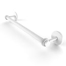 Allied Brass Satellite Orbit Two Collection 18 Inch Towel Bar with Twist Detail 7251T-18-WHM