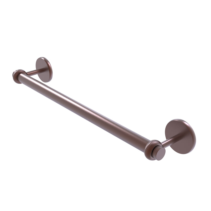 Allied Brass Satellite Orbit Two Collection 24 Inch Towel Bar with Twist Detail 7251T-24-CA