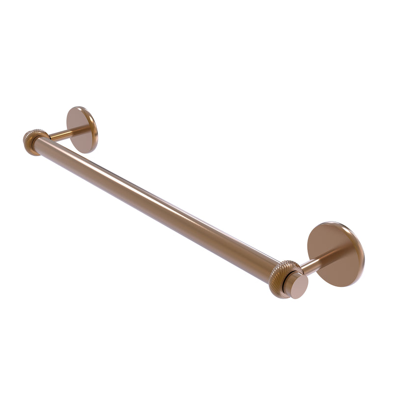 Allied Brass Satellite Orbit Two Collection 30 Inch Towel Bar with Twist Detail 7251T-30-BBR