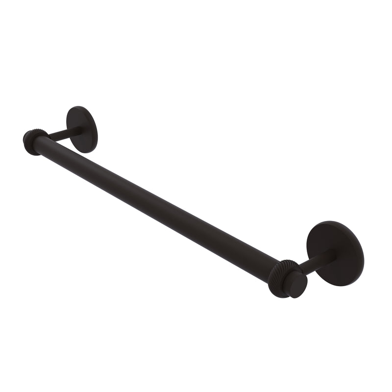 Allied Brass Satellite Orbit Two Collection 36 Inch Towel Bar with Twist Detail 7251T-36-ORB