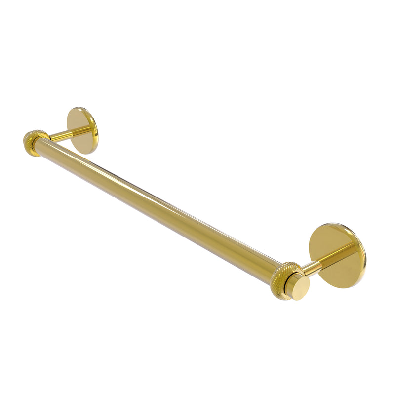 Allied Brass Satellite Orbit Two Collection 36 Inch Towel Bar with Twist Detail 7251T-36-PB