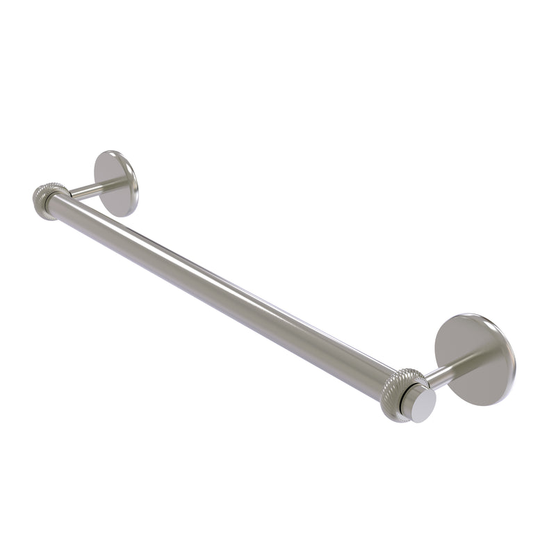 Allied Brass Satellite Orbit Two Collection 36 Inch Towel Bar with Twist Detail 7251T-36-SN