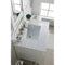 James Martin Brittany 30" Single Vanity Bright White with 3 cm Arctic Fall Solid Surface Top 650-V30-BW-3AF