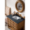 James Martin Malibu 36" Single Vanity Cabinet Honey Alder with 3 cm Charcoal Soapstone Quartz Top 500-V36-HON-3CSP