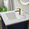 Vinnova Design Granada 24" Vanity with White Composite Grain Stone Countertop