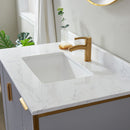 Vinnova Design Granada 36" Vanity with White Composite Grain Stone Countertop