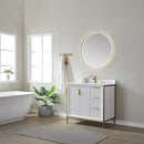 Vinnova Design Granada 36" Vanity with White Composite Grain Stone Countertop