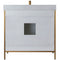 Vinnova Design Granada 36" Vanity with White Composite Grain Stone Countertop