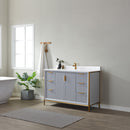 Vinnova Design Granada 48" Vanity with White Composite Grain Stone Countertop