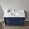 Vinnova Design Granada 48" Vanity with White Composite Grain Stone Countertop