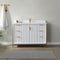 Vinnova Design Granada 48" Vanity with White Composite Grain Stone Countertop