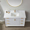 Vinnova Design Granada 48" Vanity with White Composite Grain Stone Countertop