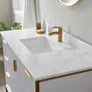 Vinnova Design Granada 48" Vanity with White Composite Grain Stone Countertop