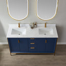 Vinnova Design Granada 60" Vanity with White Composite Grain Stone Countertop