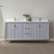 Vinnova Design Granada 72" Vanity with White Composite Grain Stone Countertop