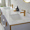 Vinnova Design Granada 72" Vanity with White Composite Grain Stone Countertop