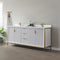 Vinnova Design Granada 72" Vanity with White Composite Grain Stone Countertop