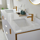 Vinnova Design Granada 72" Vanity with White Composite Grain Stone Countertop