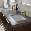 Vinnova Design Donostia 72" Vanity with Grey Composite Armani limestone board stone countertop