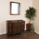 Bellaterra 44" Single Sink Vanity Wood Sable Walnut Cabinet Only 7614-SW