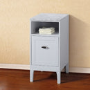 Bellaterra 16" Cabinet" White With Marble Top" White 7711-WH-WH